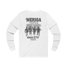 Load image into Gallery viewer, Commandos In Chief© Unisex Adult Tee - OLD WEST (Backside, White, Long Sleeve)
